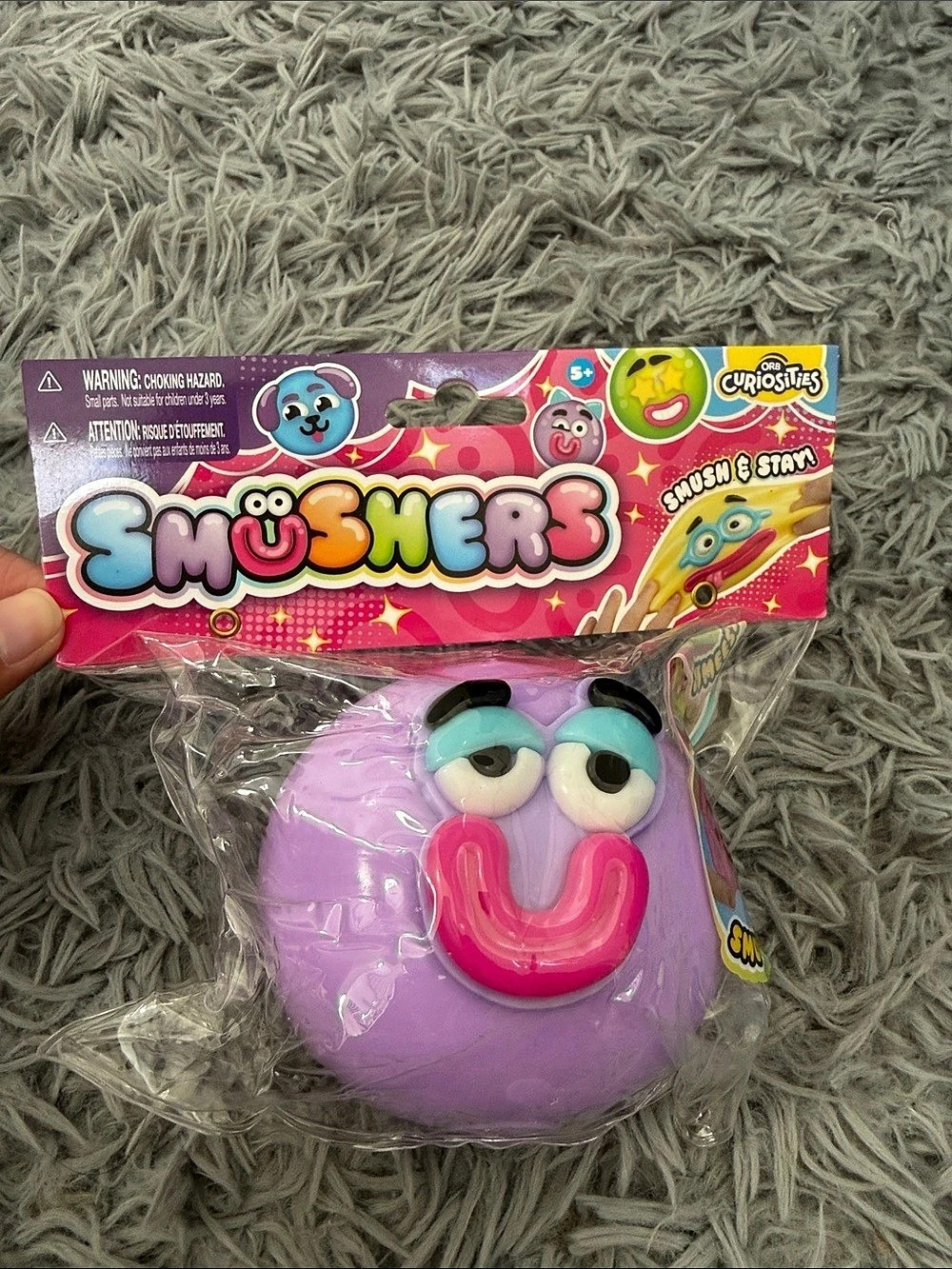 ORB Smushers Smush & Stay Purple & Pink Toy